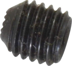Holo-Krome - 1/4-28 UNF, 1/4" OAL, Internal Knurl Point Set Screw - Grade 8 Alloy Steel, 1/8" Key - Eagle Tool & Supply