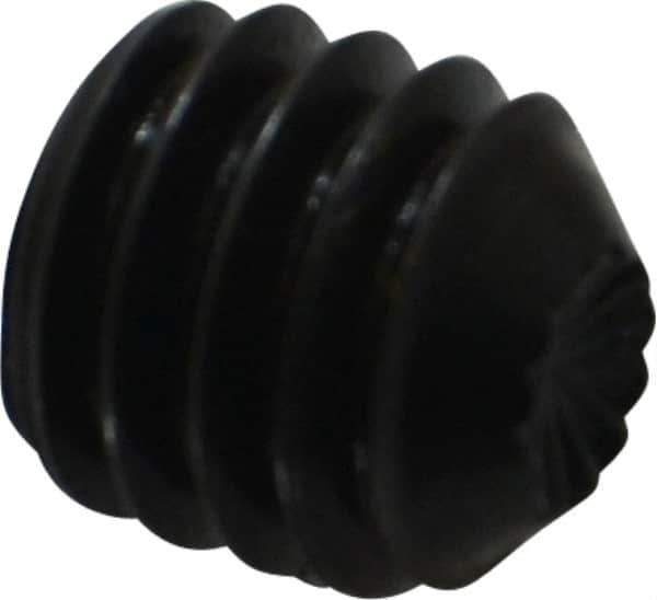 Holo-Krome - 5/16-18 UNC, 5/16" OAL, Internal Knurl Point Set Screw - Grade 8 Alloy Steel, 5/32" Key - Eagle Tool & Supply