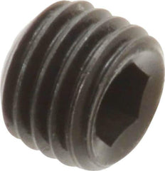 Holo-Krome - 5/16-24 UNF, 1/4" OAL, Internal Knurl Point Set Screw - Grade 8 Alloy Steel, 5/32" Key - Eagle Tool & Supply
