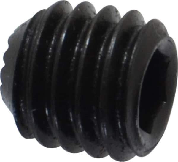 Holo-Krome - 3/8-16 UNC, 3/8" OAL, Internal Knurl Point Set Screw - Grade 8 Alloy Steel, 3/16" Key - Eagle Tool & Supply