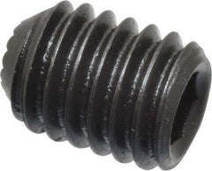 Holo-Krome - 3/8-16 UNC, 1/2" OAL, Internal Knurl Point Set Screw - Grade 8 Alloy Steel, 3/16" Key - Eagle Tool & Supply