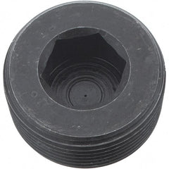 Holo-Krome - 1-1/4-11-1/2, 13/16" OAL, Alloy Steel Socket Pressure Plug - 3/4" Taper per Foot, 3/4" Hex Key - Eagle Tool & Supply