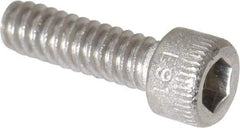 Holo-Krome - #4-40 UNC Hex Socket Drive, Socket Cap Screw - Grade 18-8 Stainless Steel, Uncoated, Fully Threaded, 3/8" Length Under Head - Eagle Tool & Supply