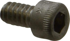 Holo-Krome - #6-32 UNC Hex Socket Drive, Socket Cap Screw - Grade 18-8 Stainless Steel, Uncoated, Fully Threaded, 1/4" Length Under Head - Eagle Tool & Supply