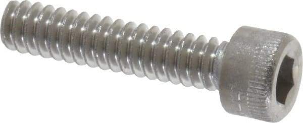 Holo-Krome - #6-32 UNC Hex Socket Drive, Socket Cap Screw - Grade 18-8 Stainless Steel, Uncoated, Fully Threaded, 5/8" Length Under Head - Eagle Tool & Supply