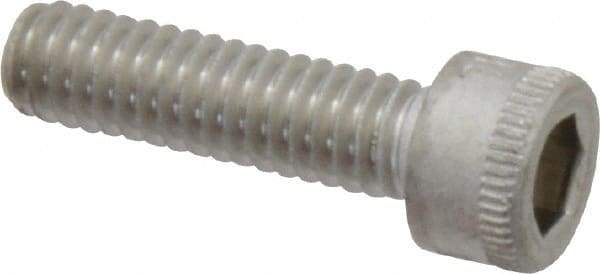 Holo-Krome - #8-32 UNC Hex Socket Drive, Socket Cap Screw - Grade 18-8 Stainless Steel, Uncoated, Fully Threaded, 5/8" Length Under Head - Eagle Tool & Supply