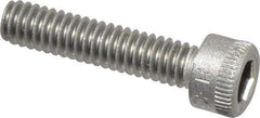 Holo-Krome - #8-32 UNC Hex Socket Drive, Socket Cap Screw - Grade 18-8 Stainless Steel, Uncoated, Fully Threaded, 3/4" Length Under Head - Eagle Tool & Supply