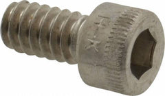 Holo-Krome - #10-24 UNC Hex Socket Drive, Socket Cap Screw - Grade 18-8 Stainless Steel, Uncoated, Fully Threaded, 3/8" Length Under Head - Eagle Tool & Supply