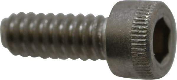 Holo-Krome - #10-24 UNC Hex Socket Drive, Socket Cap Screw - Grade 18-8 Stainless Steel, Uncoated, Fully Threaded, 1/2" Length Under Head - Eagle Tool & Supply