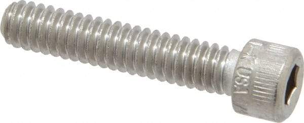 Holo-Krome - 1/4-20 UNC Hex Socket Drive, Socket Cap Screw - Grade 18-8 Stainless Steel, Uncoated, Fully Threaded, 1-1/4" Length Under Head - Eagle Tool & Supply