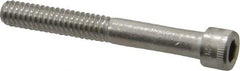Holo-Krome - 1/4-20 UNC Hex Socket Drive, Socket Cap Screw - Grade 18-8 Stainless Steel, Uncoated, Partially Threaded, 2" Length Under Head - Eagle Tool & Supply