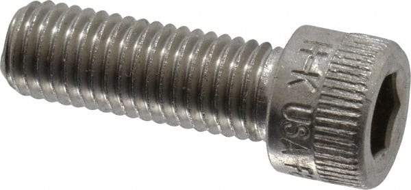 Holo-Krome - 1/4-28 UNF Hex Socket Drive, Socket Cap Screw - Grade 18-8 Stainless Steel, Uncoated, Fully Threaded, 3/4" Length Under Head - Eagle Tool & Supply
