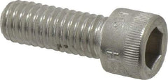 Holo-Krome - 3/8-16 UNC Hex Socket Drive, Socket Cap Screw - Grade 18-8 Stainless Steel, Uncoated, Fully Threaded, 1" Length Under Head - Eagle Tool & Supply