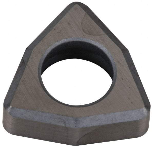 Kennametal - 1/2" Inscribed Circle, Trigon Turning Shim for Indexables - Ceramic, 0.187" Thick, Negative Rake - Eagle Tool & Supply