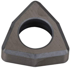 Kennametal - 1/2" Inscribed Circle, Trigon Turning Shim for Indexables - Ceramic, 0.187" Thick, Negative Rake - Eagle Tool & Supply