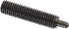 Gibraltar - 1/4-28, 1" Thread Length, 3/16" Plunger Projection, Steel Threaded Spring Plunger - 0.118" Max Plunger Diam, 1" Plunger Length, 3 Lb Init End Force, 13 Lb Final End Force - Eagle Tool & Supply