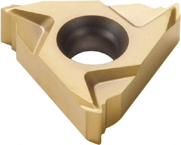 Seco - 16EL External Left Hand ISO Laydown Threading Insert - Grade CP500, TiAlN/TiN Coated Carbide, 9.53mm Inscribed Circle - Eagle Tool & Supply