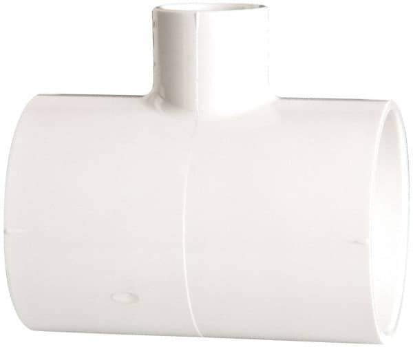 Value Collection - 2 x 2 x 3/4" PVC Plastic Pipe Reducing Tee - Schedule 40, All Slip End Connections - Eagle Tool & Supply