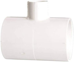 Value Collection - 2 x 2 x 3/4" PVC Plastic Pipe Reducing Tee - Schedule 40, All Slip End Connections - Eagle Tool & Supply