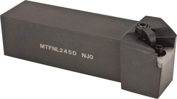 Hertel - MTFN, Left Hand Cut, 0° Lead Angle, 1-1/2" Shank Height x 1-1/2" Shank Width, Negative Rake Indexable Turning Toolholder - 6" OAL, TN..54. Insert Compatibility, Series Multi-Option - Eagle Tool & Supply