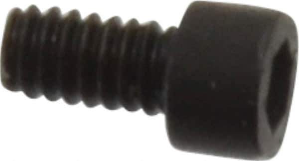 Holo-Krome - #0-80 UNF Hex Socket Drive, Socket Cap Screw - Alloy Steel, Black Oxide Finish, Fully Threaded, 1/8" Length Under Head - Eagle Tool & Supply