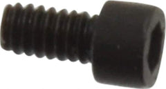 Holo-Krome - #0-80 UNF Hex Socket Drive, Socket Cap Screw - Alloy Steel, Black Oxide Finish, Fully Threaded, 1/8" Length Under Head - Eagle Tool & Supply