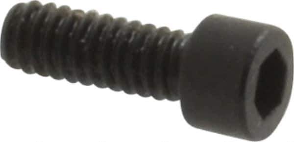 Holo-Krome - #0-80 UNF Hex Socket Drive, Socket Cap Screw - Alloy Steel, Black Oxide Finish, Fully Threaded, 3/16" Length Under Head - Eagle Tool & Supply