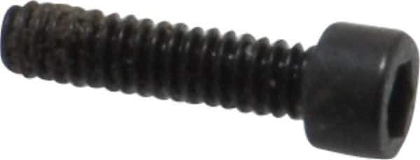 Holo-Krome - #0-80 UNF Hex Socket Drive, Socket Cap Screw - Alloy Steel, Black Oxide Finish, Fully Threaded, 1/4" Length Under Head - Eagle Tool & Supply