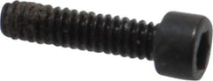 Holo-Krome - #0-80 UNF Hex Socket Drive, Socket Cap Screw - Alloy Steel, Black Oxide Finish, Fully Threaded, 1/4" Length Under Head - Eagle Tool & Supply