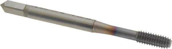 OSG - #8-32 UNC H4 Thread Limit Modified Bottoming Thread Forming Tap - Powdered Metal High Speed Steel, TiCN Finish, 2-1/8" OAL, 3/4" Thread Length, Right Hand Thread, Series EXOTAP NRT - Eagle Tool & Supply