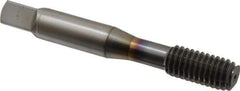 OSG - 3/8-16 UNC H6 Thread Limit Modified Bottoming Thread Forming Tap - Powdered Metal High Speed Steel, TiCN Finish, 2-15/16" OAL, 1-1/4" Thread Length, Right Hand Thread, Series EXOTAP NRT - Eagle Tool & Supply