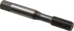 OSG - 3/8-24 UNF H6 Thread Limit Modified Bottoming Thread Forming Tap - Powdered Metal High Speed Steel, TiCN Finish, 2-15/16" OAL, 1-1/4" Thread Length, Right Hand Thread, Series EXOTAP NRT - Eagle Tool & Supply