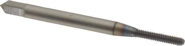 OSG - #2-56 UNC H2 Thread Limit Bottoming Thread Forming Tap - Powdered Metal High Speed Steel, TiCN Finish, 1-3/4" OAL, 7/16" Thread Length, Right Hand Thread, Series EXOTAP NRT - Eagle Tool & Supply