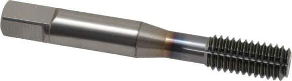 OSG - 3/8-16 UNC H9 Thread Limit Bottoming Thread Forming Tap - Powdered Metal High Speed Steel, TiCN Finish, 2-15/16" OAL, 1-1/4" Thread Length, Right Hand Thread, Series EXOTAP NRT - Eagle Tool & Supply