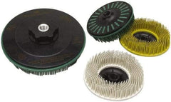 3M - 7" 50 Grit Ceramic Straight Disc Brush - Coarse Grade, 7/8" Trim Length, 7/8" Arbor Hole - Eagle Tool & Supply