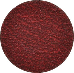 Norton - 1-1/2" Disc Diam, 60 Grit, Ceramic Alumina Quick Change Disc - Type R Attaching System, Coated, Red, Medium Grade, 30,000 RPM, R981 Series - Eagle Tool & Supply