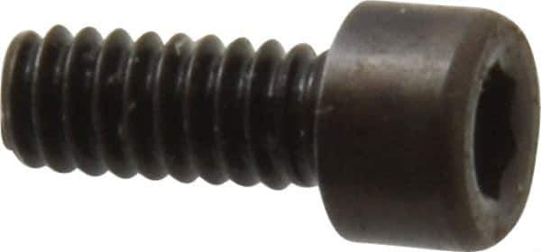 Holo-Krome - #3-48 UNC Hex Socket Drive, Socket Cap Screw - Alloy Steel, Black Oxide Finish, Fully Threaded, 1/4" Length Under Head - Eagle Tool & Supply