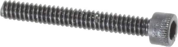 Holo-Krome - #4-40 UNC Hex Socket Drive, Socket Cap Screw - Alloy Steel, Black Oxide Finish, Fully Threaded, 7/8" Length Under Head - Eagle Tool & Supply