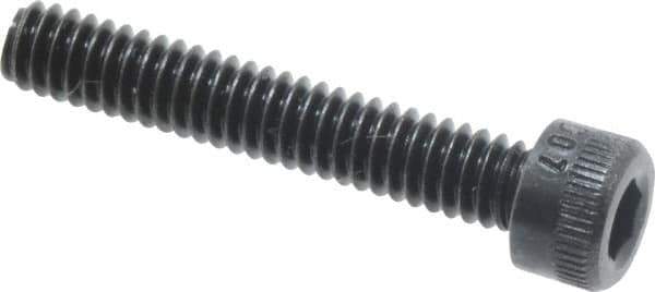 Holo-Krome - #5-40 UNC Hex Socket Drive, Socket Cap Screw - Alloy Steel, Black Oxide Finish, Fully Threaded, 3/4" Length Under Head - Eagle Tool & Supply