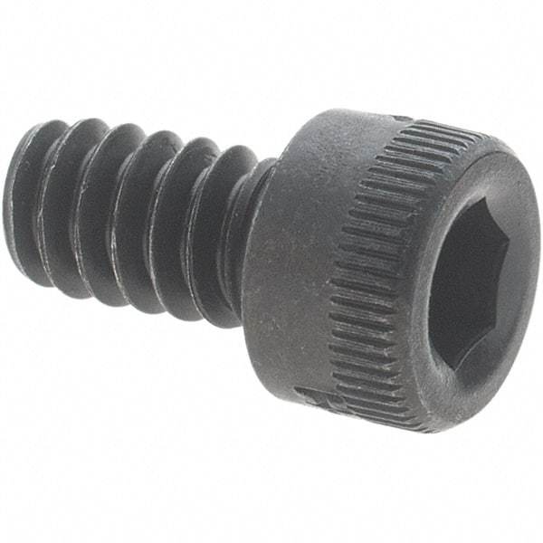 Holo-Krome - #6-32 UNC Hex Socket Drive, Socket Cap Screw - Alloy Steel, Black Oxide Finish, Fully Threaded, 1/4" Length Under Head - Eagle Tool & Supply
