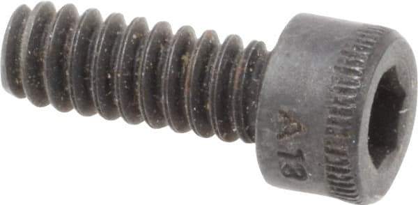 Holo-Krome - #6-32 UNC Hex Socket Drive, Socket Cap Screw - Alloy Steel, Black Oxide Finish, Fully Threaded, 3/8" Length Under Head - Eagle Tool & Supply