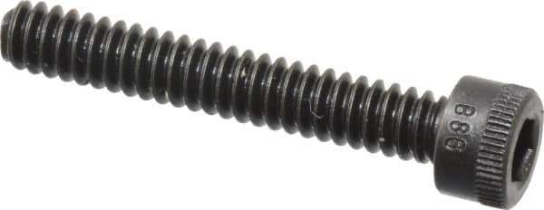 Holo-Krome - #6-32 UNC Hex Socket Drive, Socket Cap Screw - Alloy Steel, Black Oxide Finish, Fully Threaded, 7/8" Length Under Head - Eagle Tool & Supply