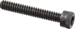 Holo-Krome - #6-32 UNC Hex Socket Drive, Socket Cap Screw - Alloy Steel, Black Oxide Finish, Fully Threaded, 7/8" Length Under Head - Eagle Tool & Supply