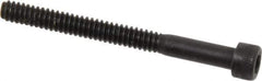 Holo-Krome - #6-32 UNC Hex Socket Drive, Socket Cap Screw - Alloy Steel, Black Oxide Finish, Partially Threaded, 1-1/2" Length Under Head - Eagle Tool & Supply