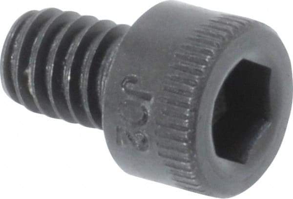Holo-Krome - #8-32 UNC Hex Socket Drive, Socket Cap Screw - Alloy Steel, Black Oxide Finish, Fully Threaded, 1/4" Length Under Head - Eagle Tool & Supply