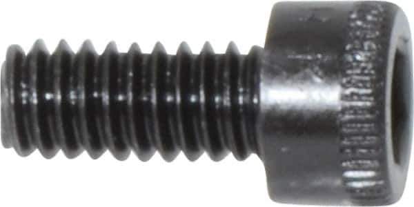 Holo-Krome - #8-32 UNC Hex Socket Drive, Socket Cap Screw - Alloy Steel, Black Oxide Finish, Fully Threaded, 3/8" Length Under Head - Eagle Tool & Supply