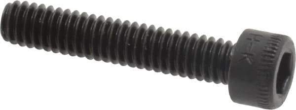 Holo-Krome - #8-32 UNC Hex Socket Drive, Socket Cap Screw - Alloy Steel, Black Oxide Finish, Fully Threaded, 7/8" Length Under Head - Eagle Tool & Supply