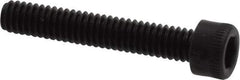 Holo-Krome - #8-32 UNC Hex Socket Drive, Socket Cap Screw - Alloy Steel, Black Oxide Finish, Fully Threaded, 1" Length Under Head - Eagle Tool & Supply