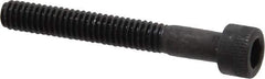 Holo-Krome - #8-32 UNC Hex Socket Drive, Socket Cap Screw - Alloy Steel, Black Oxide Finish, Partially Threaded, 1-1/4" Length Under Head - Eagle Tool & Supply