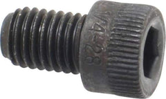 Holo-Krome - 1/4-28 UNF Hex Socket Drive, Socket Cap Screw - Alloy Steel, Black Oxide Finish, Fully Threaded, 3/8" Length Under Head - Eagle Tool & Supply
